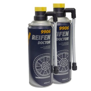 Reifen Reparatur Spray Mannol 2 X 450 ml Reifenpilot Reifendicht