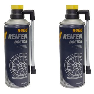 Reifen Reparatur Spray Mannol 2 X 450 ml Reifenpilot Reifendicht