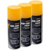 Klimaanlagen Desinfektion Air Con Fresh MANNOL 3 X 200 ml