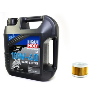 Engine oil mineral 10W40 4 liters + oil filter OX410