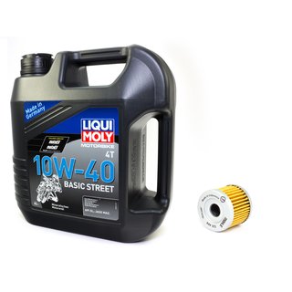 Engine oil mineral 10W40 4 liters + oil filter OX406
