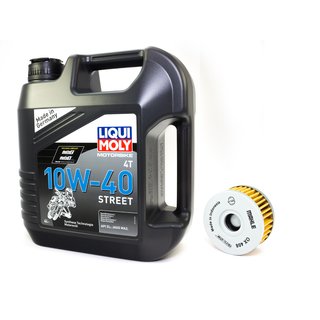 Motorl Set Street 10W40 4 Liter + lfilter OX408