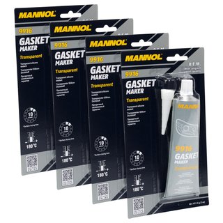 Sealant silicone gasket maker transparent MANNOL 9916 4 X 85 g