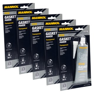 Sealant silicone gasket maker transparent MANNOL 9916 5 X 85 g