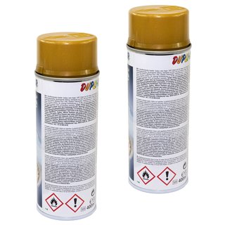 Felgenlack Lack Spray Cars Dupli Color 385902 Gold 2 X 400 ml