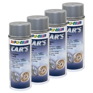 Felgenlack Lack Spray Cars Dupli Color 385919 Silber 4 X 400 ml