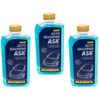 Car Shampoo 9808 ASK Car Wash MANNOL 3 X 1 liter