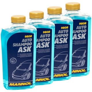 Auto Shampoo 9808 ASK Autowsche MANNOL 4 X 1 Liter