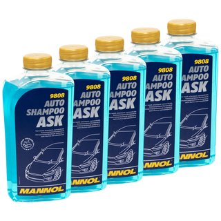 Auto Shampoo 9808 ASK Autowsche MANNOL 5 X 1 Liter