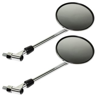 Mirror pair chrome E-marked