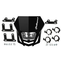 Headlight mask Polisport LMX color black