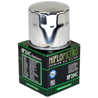 Ölfilter Motor Öl Filter Hiflo chrom HF204C