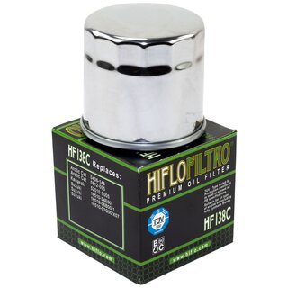 Oilfilter Engine Oil Filter Hiflo chromed HF138C