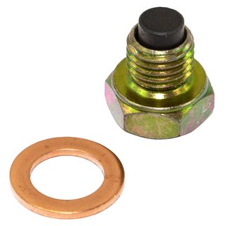 Oil drain plug magnetic M12 x 1.5 mm with sealing ring