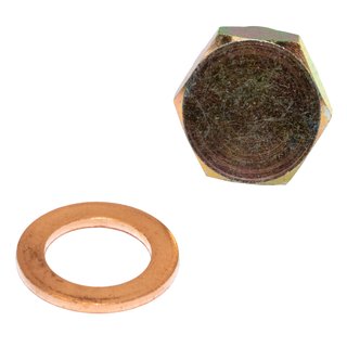 Oil drain plug magnetic M14 x 1.5 mm with sealing ring