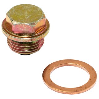 Oil drain plug magnetic M18 x 1.5 mm with sealing ring