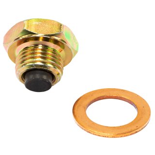 Oil drain plug magnetic M16 x 1.5 mm with sealing ring