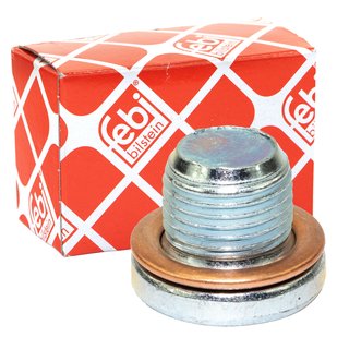 Oil drain plug FEBI 45618 M14 x 1,25 mm with sealing ring