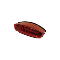 LED Rear light with red glass (original form with E-mark)