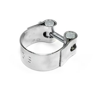 Exhaust clamps 38 mm chrome