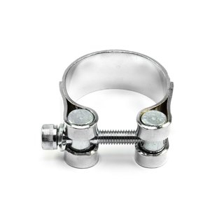 Exhaust clamps 38 mm chrome