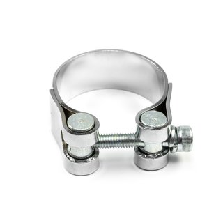 Exhaust clamp 43 mm chrome