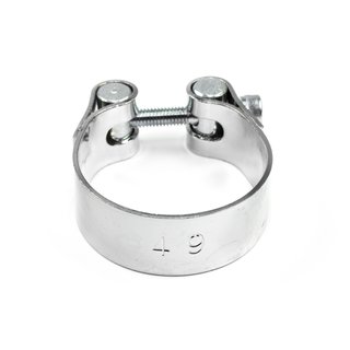 Exhaust clamp 49 mm chrome