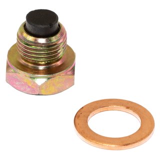 Oil drain plug magnetic M14 x 1,25 mm with sealing ring