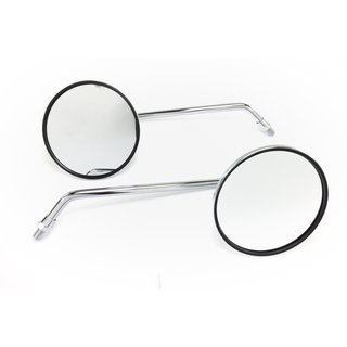 Mirror pair chromed E-marked