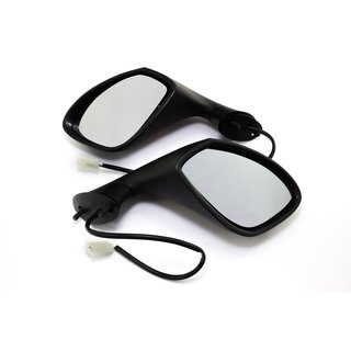 Mirror pair with indicator black E-marked