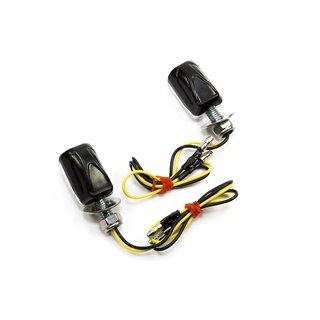 Indicator pair LED Mini Brick black E- marked