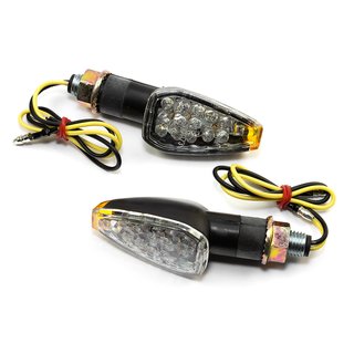 Blinker Paar LED Sparkle schwarz 20 mm E-geprft