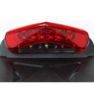 License plate LED taillight with license plate light