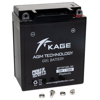 GEL Battery KAGE YB12AL-A2 12AH