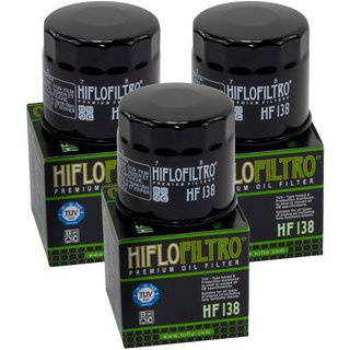 Oilfilter Engine Oil Filter Hiflo HF138 set 3 pieces