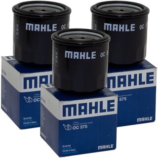 Oilfilter Engine Oil Filter Mahle OC575 set 3 pieces