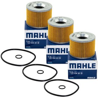 Oilfilter Engine Oil Filter Mahle OX61D set 3 pieces