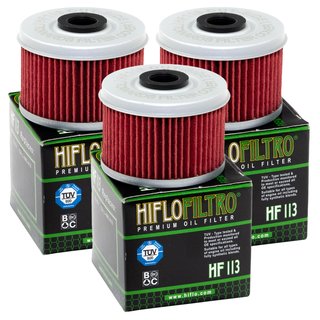 Oilfilter Engine Oil Filter Hiflo HF113  Set 3 Pieces