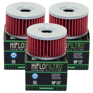 Oilfilter Engine Oil Filter Hiflo HF137 Set 3 Pieces