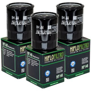 Oilfilter Engine Oil Filter Hiflo HF148 Set 3 Pieces