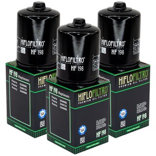 lfilter Motor l Filter Hiflo HF198 Set 3 Stck