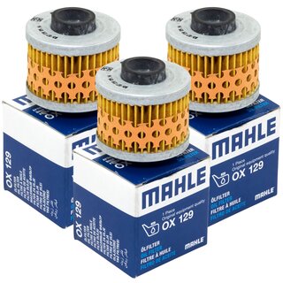 Oilfilter Engine Oil Filter Mahle OX129 set 3 pieces