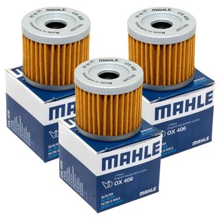 Oilfilter Engine Oil Filter Mahle OX406 set 3 pieces