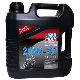 Engineoil Engine Oil LIQUI MOLY Street 20W-50 HD SYNTH 4 liters