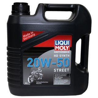 Motorl Motor l LIQUI MOLY Street 20W-50 HD SYNTH 4 Liter