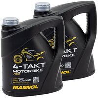 Motoröl Motor Öl MANNOL Motorbike 4-Takt 10W-40 API SL 2...