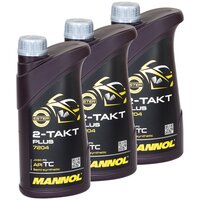 Engineoil mixture oil 2 stroke Plus MANNOL API TC 3 X 1...
