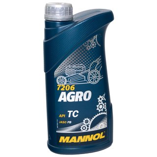 Motorl Motor l fr Gartentechnik MANNOL Agro API TC 1 Liter