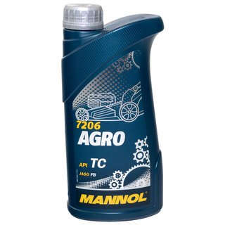 Motorl Motor l fr Gartentechnik MANNOL Agro API TC 1 Liter