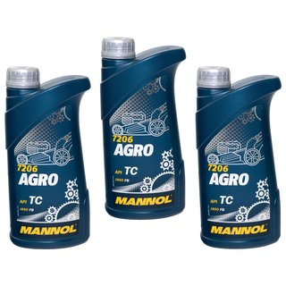 Engineoil Engine oil for gardening MANNOL Agro API TC 3 X 1 liter